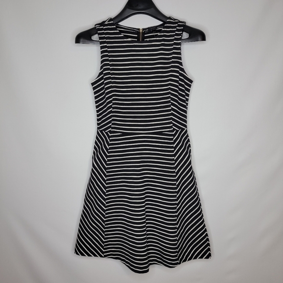 J. Crew Optical Illusion Black/White Striped Dress - Picture 5 of 15